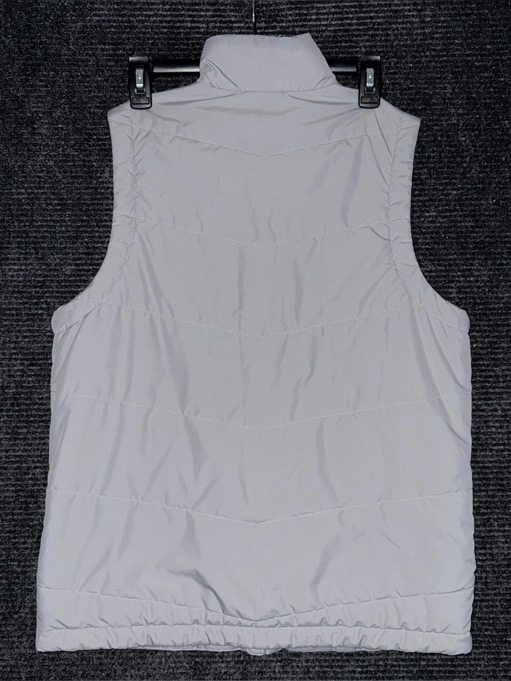 The North Face NWOT Mens Small Junction Gray Full Zip Insulated Vest Zip Pockets